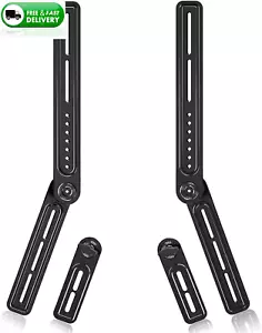 Universal Sound Bar Mount Bracket for Above/Under TV, Fits 23-65 Inch Tvs, up to - Picture 1 of 12