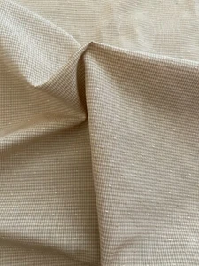Tan 1/16" Mini Gingham 100% Polyester Fabric BY THE YARD - Picture 1 of 7