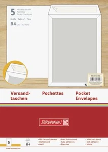 Enveloppe B4 Couleur Blanc 5er - Bild 1 von 1