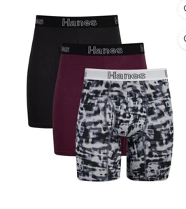 Hanes Men's Size:Large (36-38) Comfort Flex Supportive Pouch Boxer Briefs.3 Pack - Picture 1 of 7