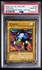 Yugioh KURAMA LOB-039 1a Edición GEMA COMO NUEVA PSA 10 - Imagen 1 de 2