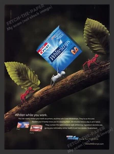 Crest Whitestrips Formiche Illustrate Carine Stampa Anni 2000 Pubblicità 2001 - Foto 1 di 1