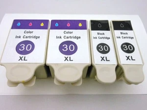 Kodak 30 XL Black 30XL Color Inkjet for ESP Office 2170 2150 2100 C300 C310 4PK - Picture 1 of 2
