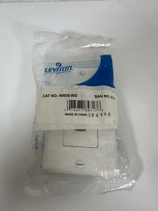 Leviton Decora Phone Video Jack Wallplate 40959-WD - Picture 1 of 2