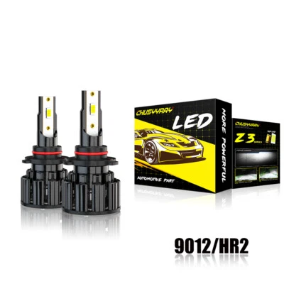 LED Headlight Kit 9012 White 6000K Hi/Low Beam CSP 240W Bulbs for Scion iM 2016 - Image 1 of 4