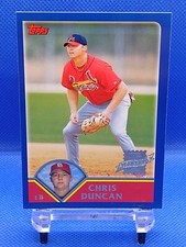 2002 Topps. CHRIS DUNCAN. 1st Year Card. St. Louis Cardinals.