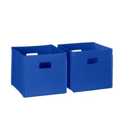 Juego de contenedores de almacenamiento plegables RiverRidge de 2 piezas - azul  Foto 1 de 4