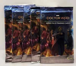 Rittenhouse Doctor Who Serie 11 e 12 Trading Card Booster Pack lotto 5 confezioni rare - Foto 1 di 3