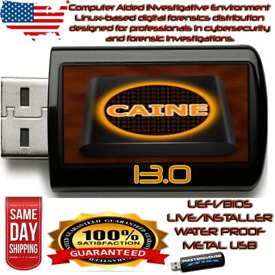 CAINE 13.0 Bootable USB – UEFI & Legacy LIVE/INSTALLER – Digital Forensics Linux - Image 1 of 4