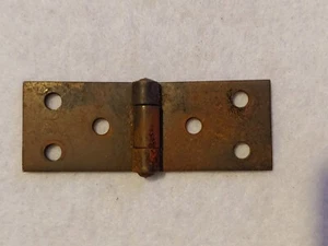 ONE - Vintage - Mini Steel Hinge - overall Size - 15/16 in Wide x 2 9/16 Long - Picture 1 of 6