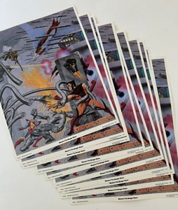 Marvel Superheroes Portfolios Beware Of The Danger Room 1983 Print - Lot of 10 - Picture 1 of 5