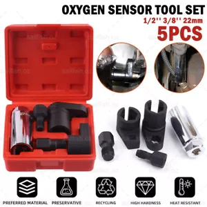 5-Piece Oxygen Sensor Socket Wrench O2 Tool Remover/Installer Vacuum Switch Tool - Picture 1 of 12