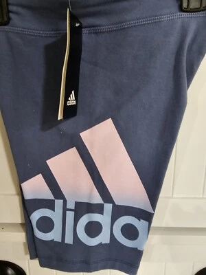 Niñas Jóvenes Niños Adidas Legging Pantalones Cortos NUEVO Crew Azul Talla XL 16 Foto 1 de 2