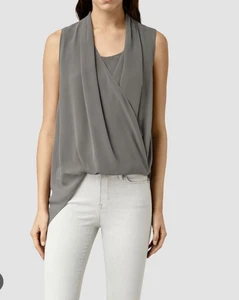 All Saints women Abi Vik Top size uk 10 - Picture 1 of 6
