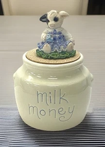 2004 Enesco Mary's Moo Moos Milk Money Ceramic Jar Numbered 7" Mary Rhyner-Nadig - Picture 1 of 13