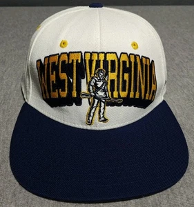 Vintage West Virginia Mountaineers Snapback Hat EUC Rare - Picture 1 of 7