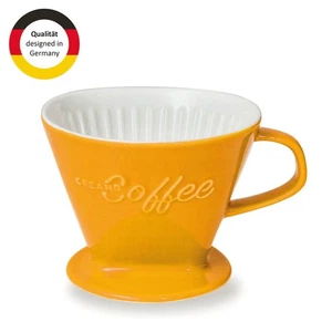 Creano Porzellan Kaffeefilter (Safrangelb), Filter Größe 4  - Bild 1 von 7