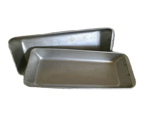 Vassoi per cubetti di ghiaccio vintage cucina alluminio metallo, set di 2 solo vassoi di ricambio - Foto 1 di 15