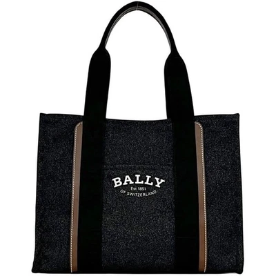 Bolso de Mano Bally DRYVALIA XL Denim en Negro y Marrón (Código de Producto: 6302435) - Foto 1 de 4