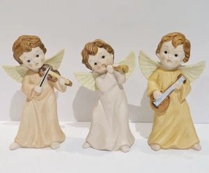 Juego de 3 instrumentos de juego Heavenly Homco Angels #5400 de colección - Imagen 1 de 8