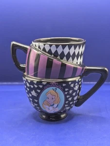 Disney's Alice in Wonderland Stacked Teacup Sculpted Ceramic Coffee Mug 20 oz - Picture 1 of 9
