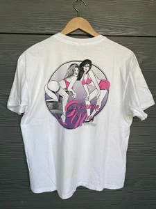 Vintage 90s Strip Club Femme Nu Men XL T-Shirt Honolulu Hawaii Bikini Pinup Girl - Bild 1 von 9