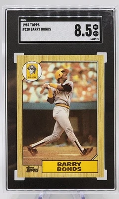 ⚾️ 🌟 BARRY BONDS 1987 Topps - Barry Bonds #320 (RC) SGC 8.5 🔥  - Image 1 of 2