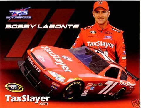 BOBBY LABONTE 2010 #71 TAXSLAYER.COM NASCAR POSTCARD Cover