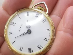 RELOJ VINTAGE DE BOLSILLO MARTY SUIZO MECANICO AÑOS 60 FUNCIONA LOTE WATCHES - Imagen 1 de 10