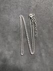 2g Vintage Sterling Silver 925 Rope Chain 16”-18” Jewelry Lot M
