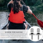  2 Sets Kayak Screws Nuts Tail Fin Canoe Oar Camera Mount Stainless Steel