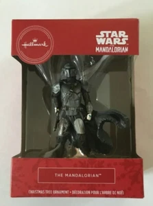 Hallmark 2020 Star Wars The Mandalorian & Baby Yoda Christmas Ornament Red Box - Picture 1 of 5
