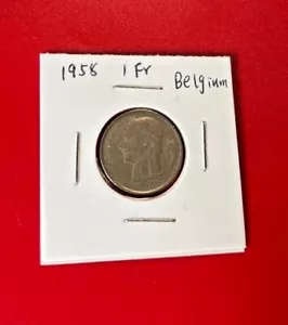 1958 1 FR BELGIUM COIN - NICE WORLD COIN !!! - Picture 1 of 2