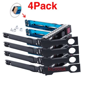4Pack NEW SFF 2.5" Hard Drive Tray Caddy Bracket 651687 For HP G8 Gen8 DL380p - Afbeelding 1 van 9