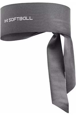 Diadema Under Armour para mujer softbol corbata OS lanzamiento gris/halo gris Foto 1 de 2