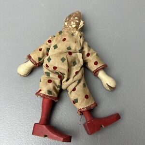 7 1/4" Antique American Composition Schoenhut Circus Clown Doll! Rare!