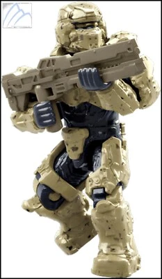 MEGA CONSTRUX HALO UNIVERSE MAF 2 TAN UNSC SPARTAN SOLDIER GEN2 MINI FIGURE - Image 1 of 2
