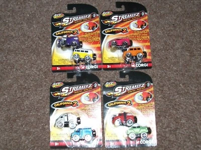 16X Corgi Wheelz Streakerz Cars  8 x California 2 Series + 8 X Edge 2 Series New - Image 1 of 4