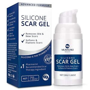 Murasaki Beauty Medical Grade Silicone Scar Gel Old & New Scars 1.06 oz 062024