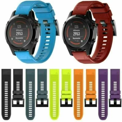 Für Garmin Fenix 5 GPS/Glonass Sportuhr Silikon Smartwatch Armband Armband - Bild 1 von 4