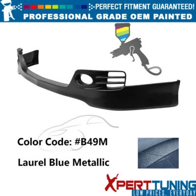 Fits 06-08 Acura TSX EURO-R Style Painted #B49M Front Lip Lower Chin Spoiler PU Foto 1 de 4