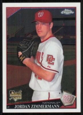 2009 Topps Chrome #212 Jordan Zimmermann RC - Image 1 of 2