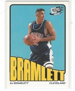 1999 PRESS PASS SE BASKETBALL OLD SCHOOL A.J. BRAMLETT #28 - ARIZONA
