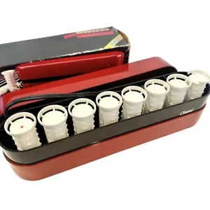 Clairol Time Saver Set Of 8 Travel Hot Rollers Vintage 1985 Original Box TESTED! - Picture 1 of 7