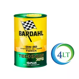 BARDAHL TECHNOS XFS F950A 0W30 OLIO MOTORE SINTETICO - 4 LITRI IN LATTE DA LITRO - Foto 1 di 1