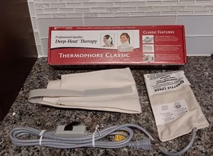 THERMOPHORE CLASSIC 077 Professional 4x17 Deep Heat Therapy Pad Neck Jaw NEW - Picture 1 of 11
