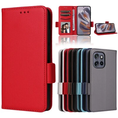 For MOTO Edge 2024 G Stylus/Power/50 Ultra Flip PU Leather Card Slot Phone Case - Image 1 of 4