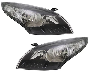 Scheinwerfer Set für Renault Megane 3 2008-2013 GT Schwarz H7 Halogen LWR Motor - Bild 1 von 5