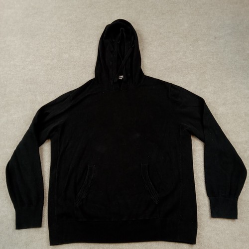 Felpa con cappuccio Michael Kors donna XXL 2XL nera manica corta maglione pullover felpa