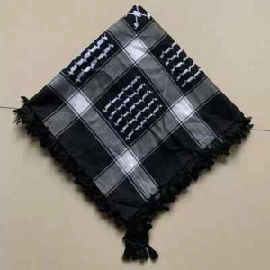 "Arab Keffiyeh Shemagh Schal | Kufiya Arafat Baumwolle" - Bild 1 von 4